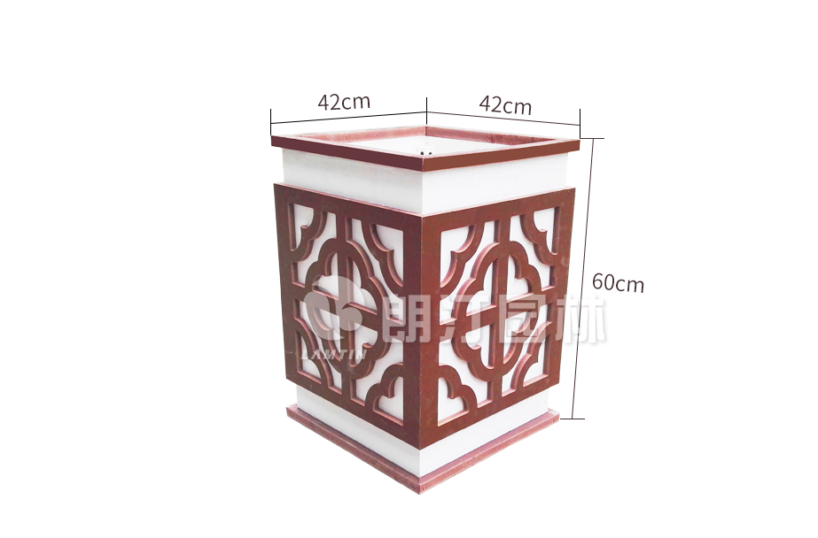 宫灯艺术花箱尺寸42*42*60cm